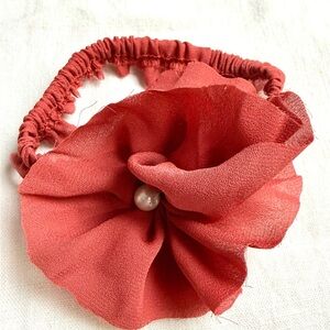 Elegant Red Floral Hair Accessory